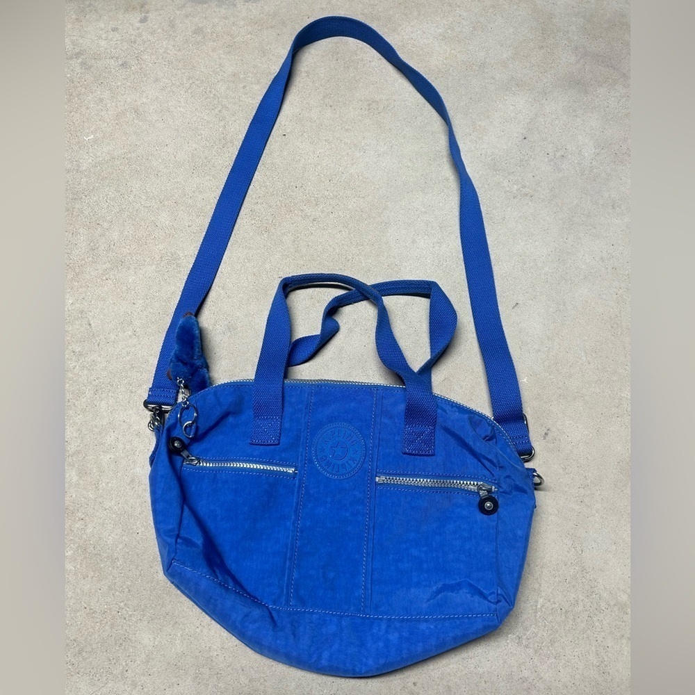 Kipling Royal Blue Large Crossbody Shoulder Tote Bag